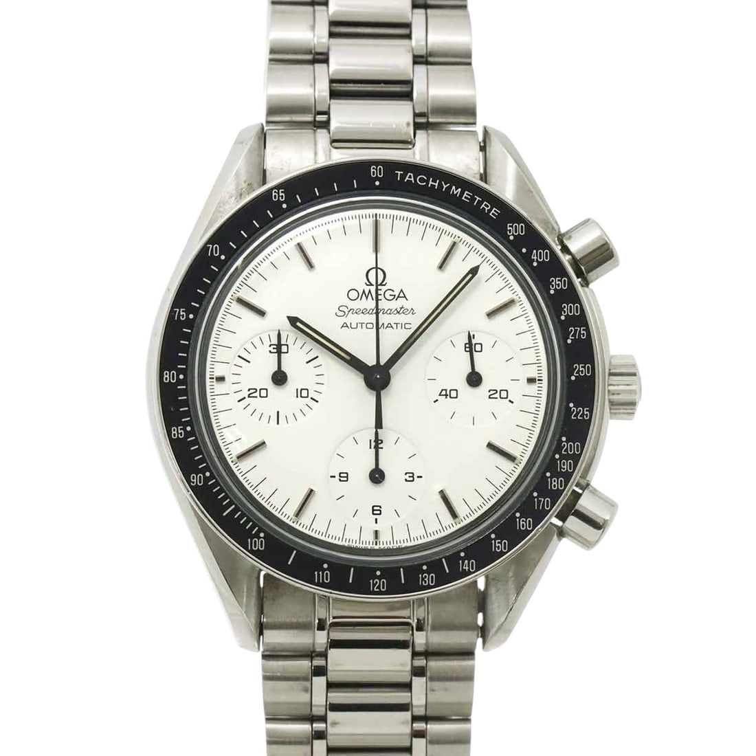 Omega Speedmaster Chronograph: OmegaModel : Speedmaster ChronographReference : 3510.20Diameter : 39 mmMaterial : SteelMovement : Automatic mechanicalIncluded : Watch, travel pouch, watchmaker's certificate