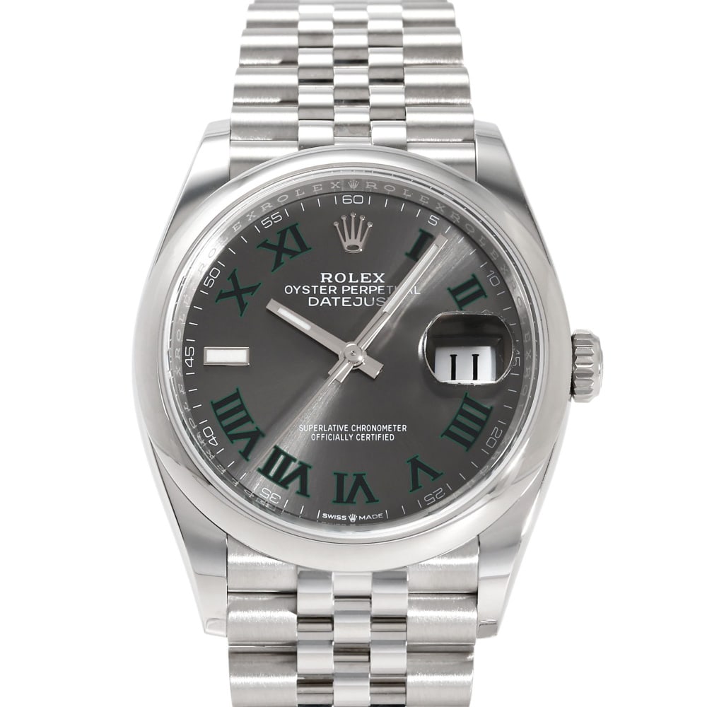 Rolex Datejust Wimbledon: RolexModel : Datejust WimbledonReference : 126200Bracelet : JubiléeDiameter : 36mmMaterial : SteelMovement : Automatic mechanicalCondition : Near MintYear : 2025Included : Watch, original set, box /