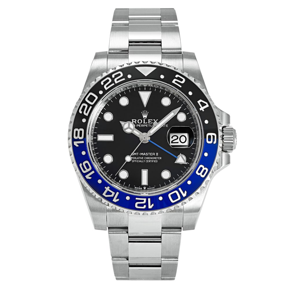 Rolex GMT Batman: RolexModel : GMT Master II BatmanReference : 126710BLNRBracelet : OysterDiameter : 40mmMaterial : SteelMovement : Automatic mechanicalCondition : Near MintYear : 2025Included : Watch, original set,