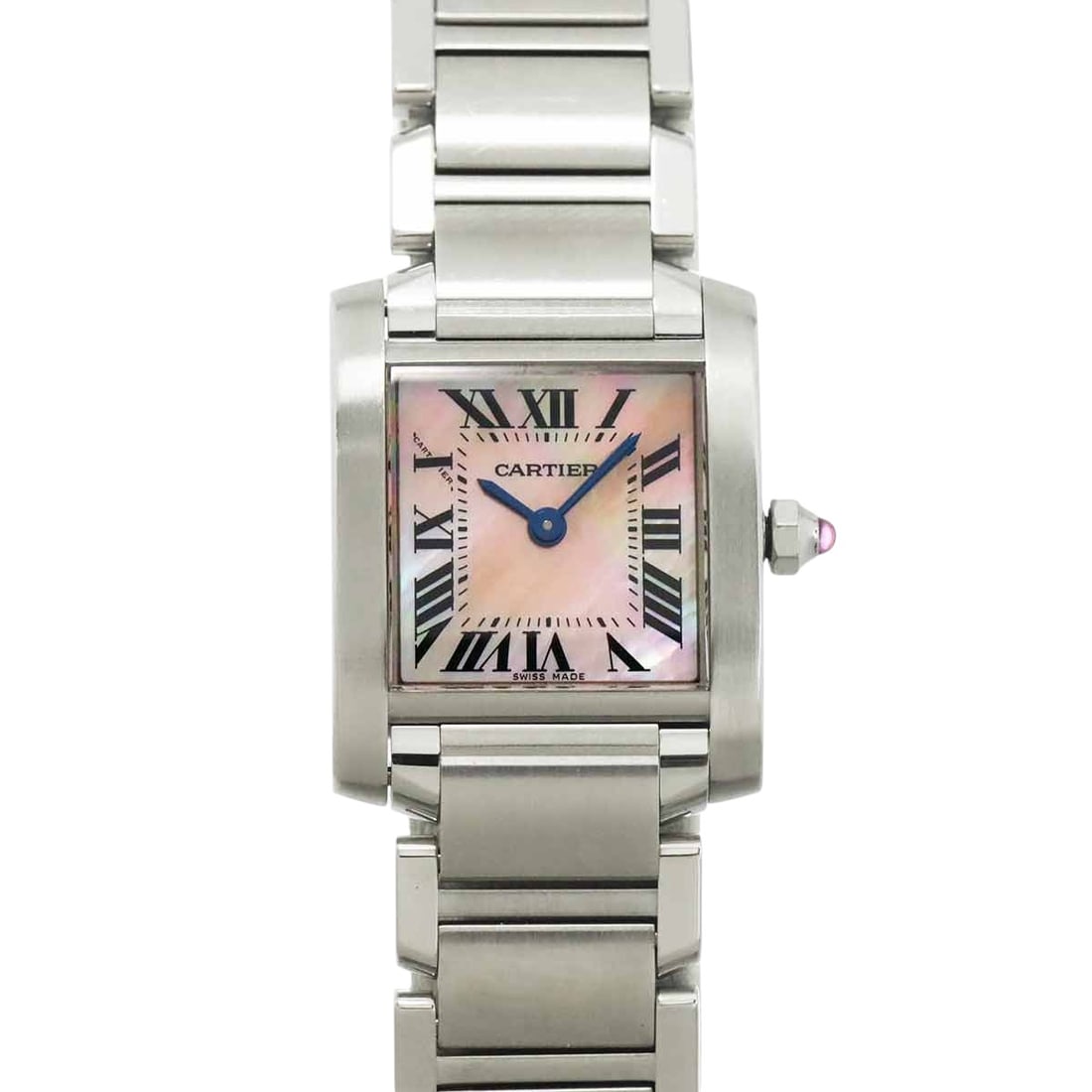 Cartier Tank Française SM: CartierModel : Tank Française SMReference : W51028Q3Diameter : 20 mmMaterial : SteelMovement : QuartzIncluded : Watch, travel pouch, watchmaker's certificate