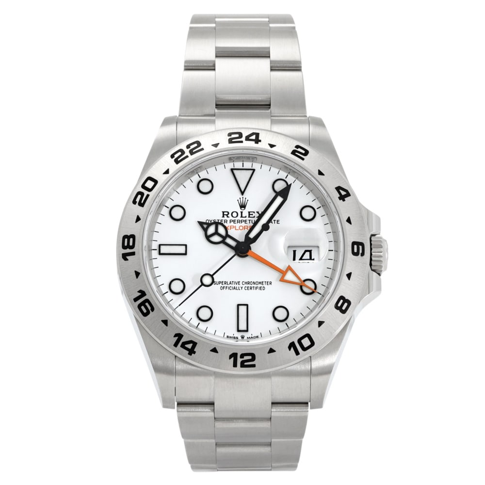 Rolex Explorer Réf. 226570 42mm — 2026: RolexModel : ExplorerReference : 226570Diameter : 42mmDial : WhiteBracelet : OysterBezel : SmoothCase : SteelMovement : Automatic self-winding mechanicalCondition : Near NewEra : 2025Included Items :