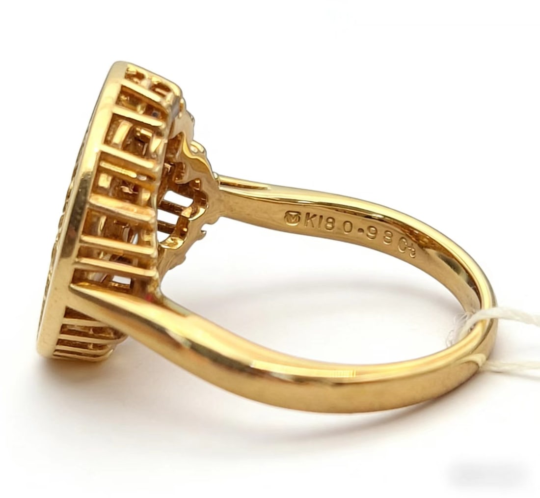 Mikimoto Ruby Diamond Ring - 4