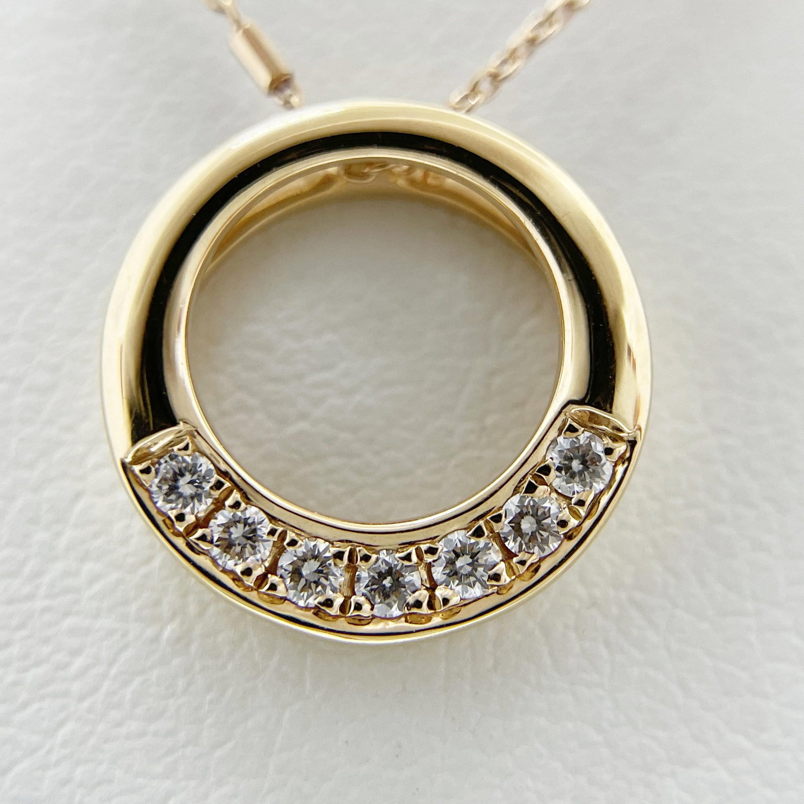 K18 Diamond Necklace: Type: NecklaceMetal:K18 Rose Gold Diamond:0.094ctSize:41cmSigned By: CTF