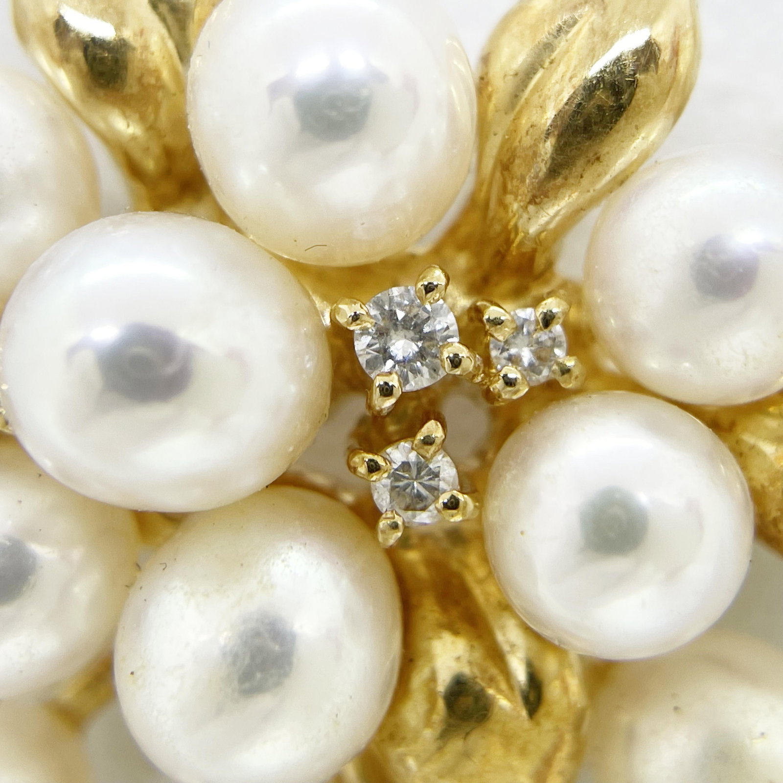 K18 Pearl Diamond Necklace - 5