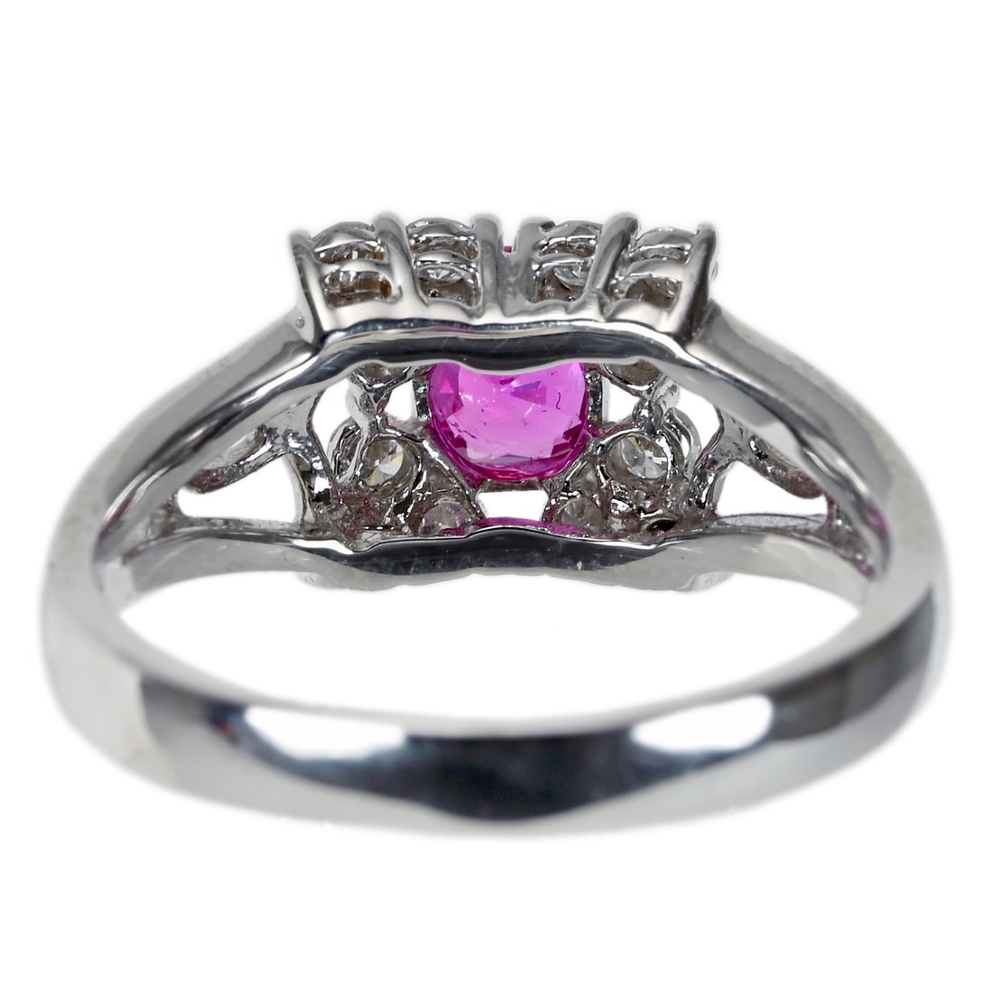18K Ruby Diamond Ring - 4