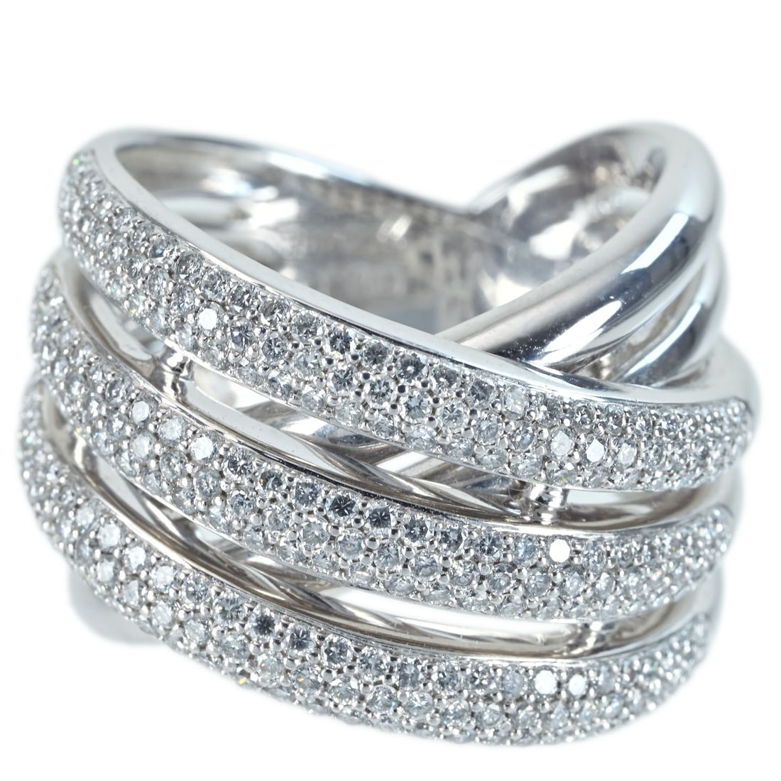 K18 Diamond Ring: Type: Ring Metal:18K White Gold Diamond:1.2ct Size:7.5(US) Signed By: N/A