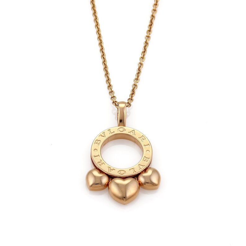 BVLGARI BULAGRI Allegra Heart Necklace K18 Rose Gold: Type: Necklace Material:K18 Model No.: N/A Sizs:N/A Signed By:BVLGARI