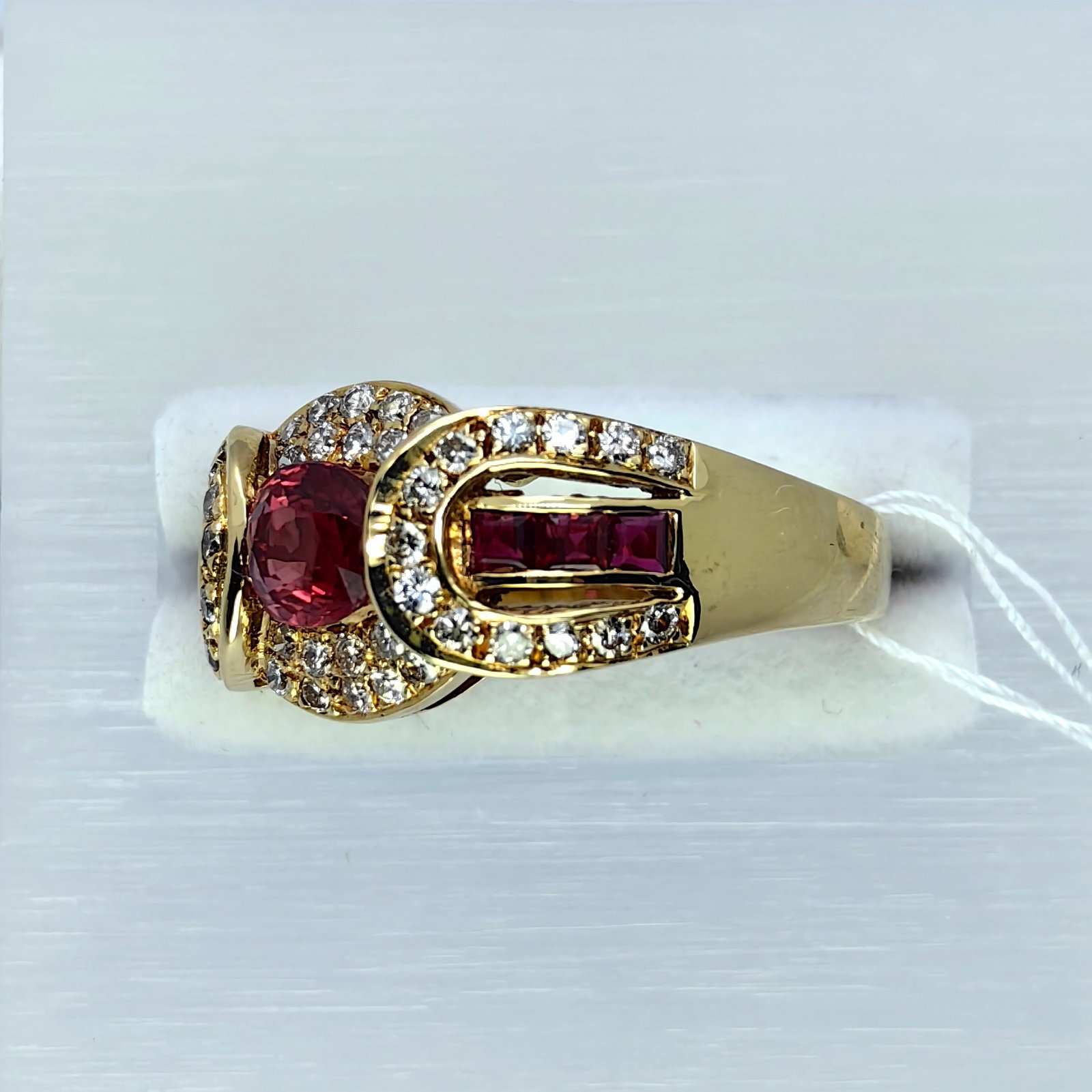 18K Ruby Diamond Ring - 2
