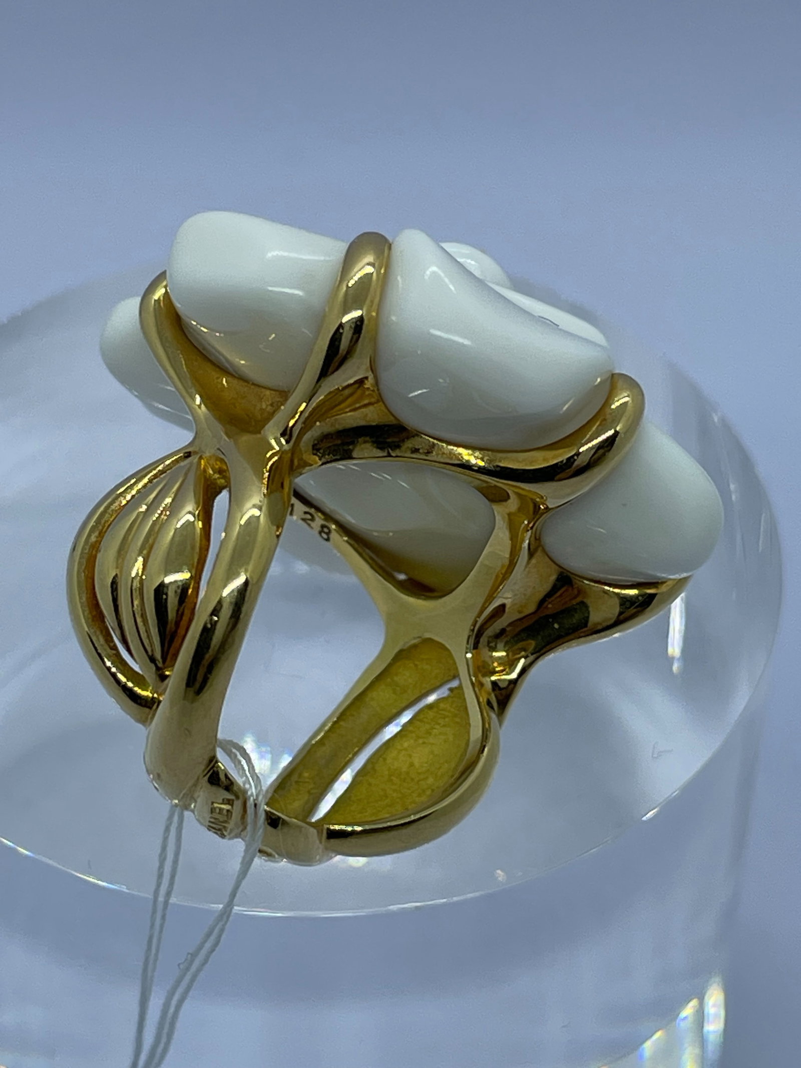 CHANEL K18 Camelia Ring - 4