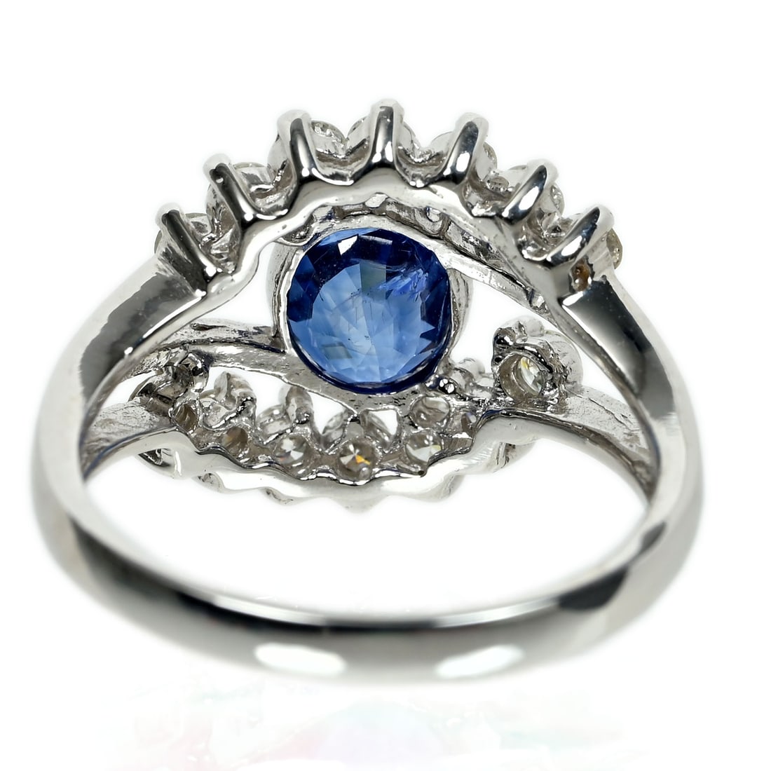 18K Sapphire Diamond Ring - 5