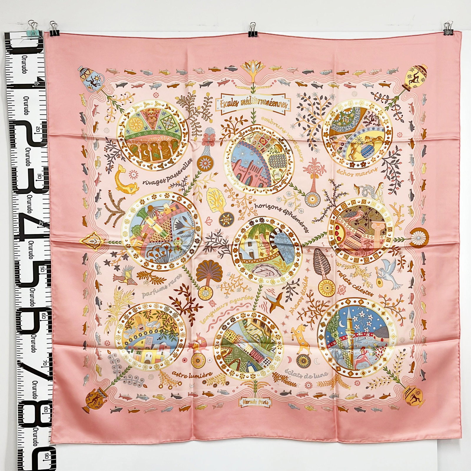 HERMES Scarf Carre 90 Mediterranean Port Town (1 of 4)