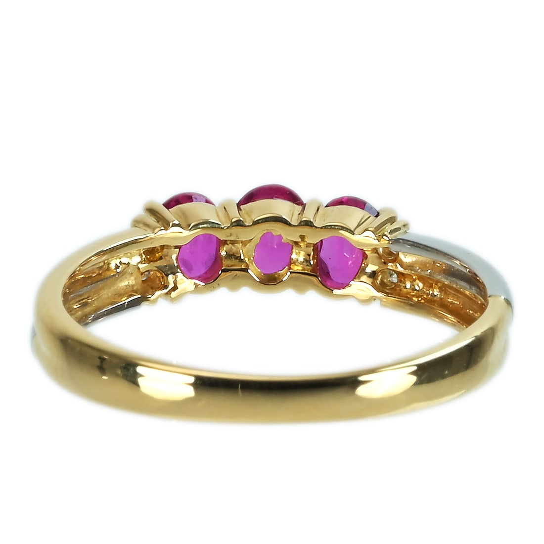 Pt950/18K Ruby Diamond Ring - 4