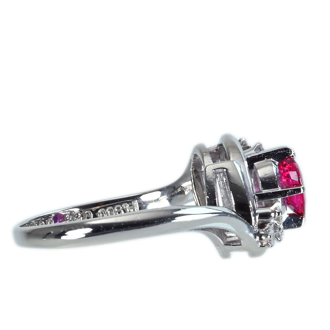 Pt900 Ruby Ring - 3