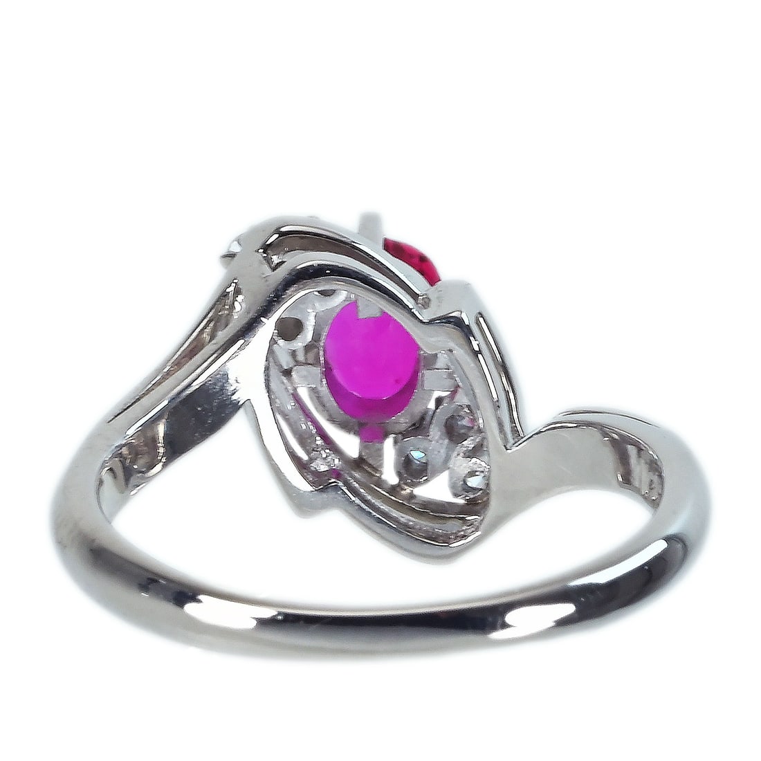 Pt900 Ruby Ring - 4