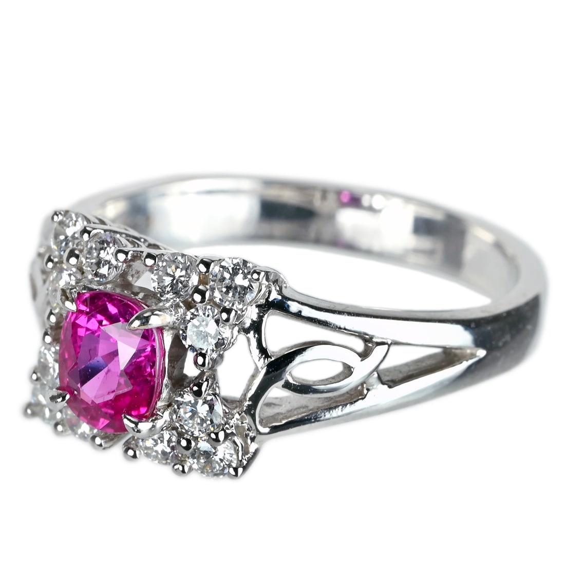 18K Ruby Diamond Ring - 2