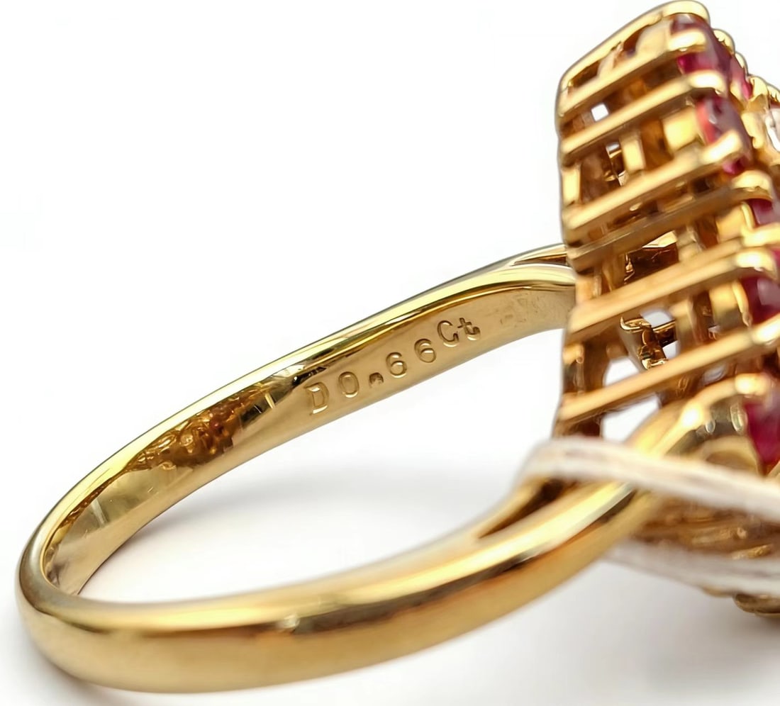 MIKIMOTO Ruby Diamond Ring - 3