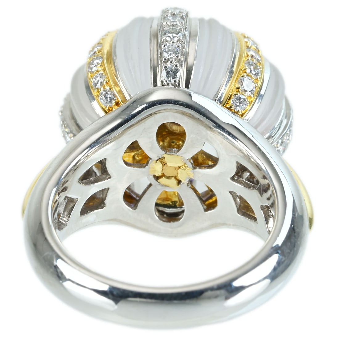 JEWEL STUDIO K18/Pt900 Sapphire Diamond Ring: Type: Ring Metal:18K Yellow Gold/Platinum Sapphire:2.94ct Sapphire:6.69ct Daimond:0.93ct Size:6(US) Signed By: N/A