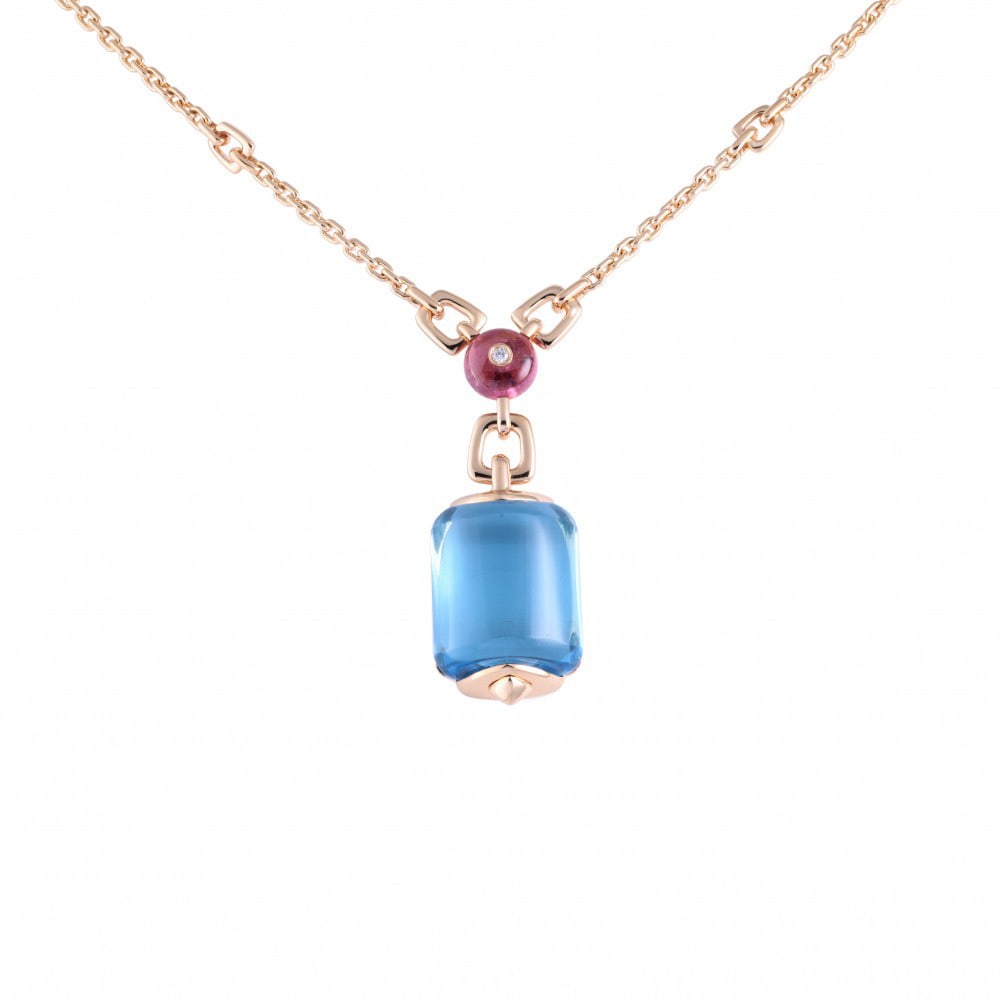 BVLGARI BULAGRI Musa Topaz Necklace K18: Type: Necklace Material:K18 Model No.: N/A Sizs:N/A Signed By:BVLGARI