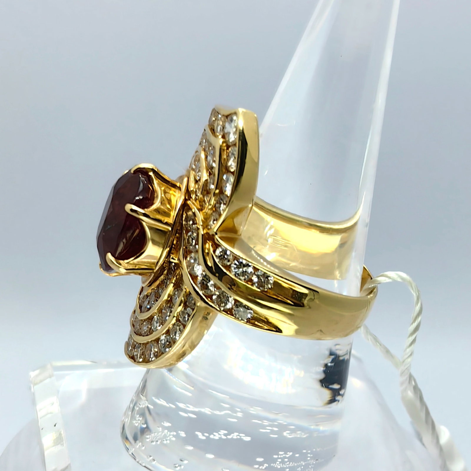K18 Madagascar NH Ruby Diamond Ring - 3
