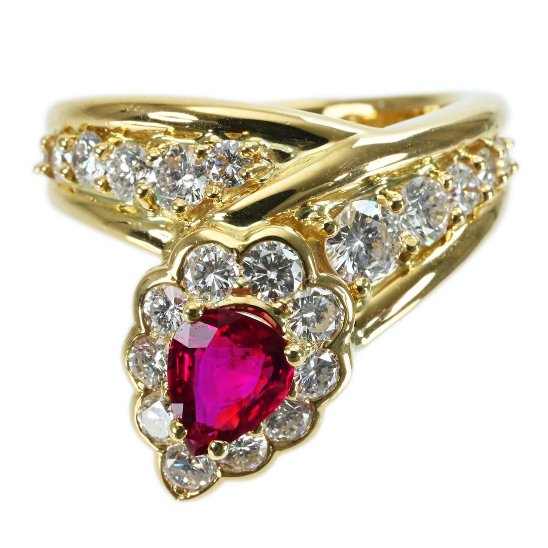 K18YG GRAFF RUBY RING - 4