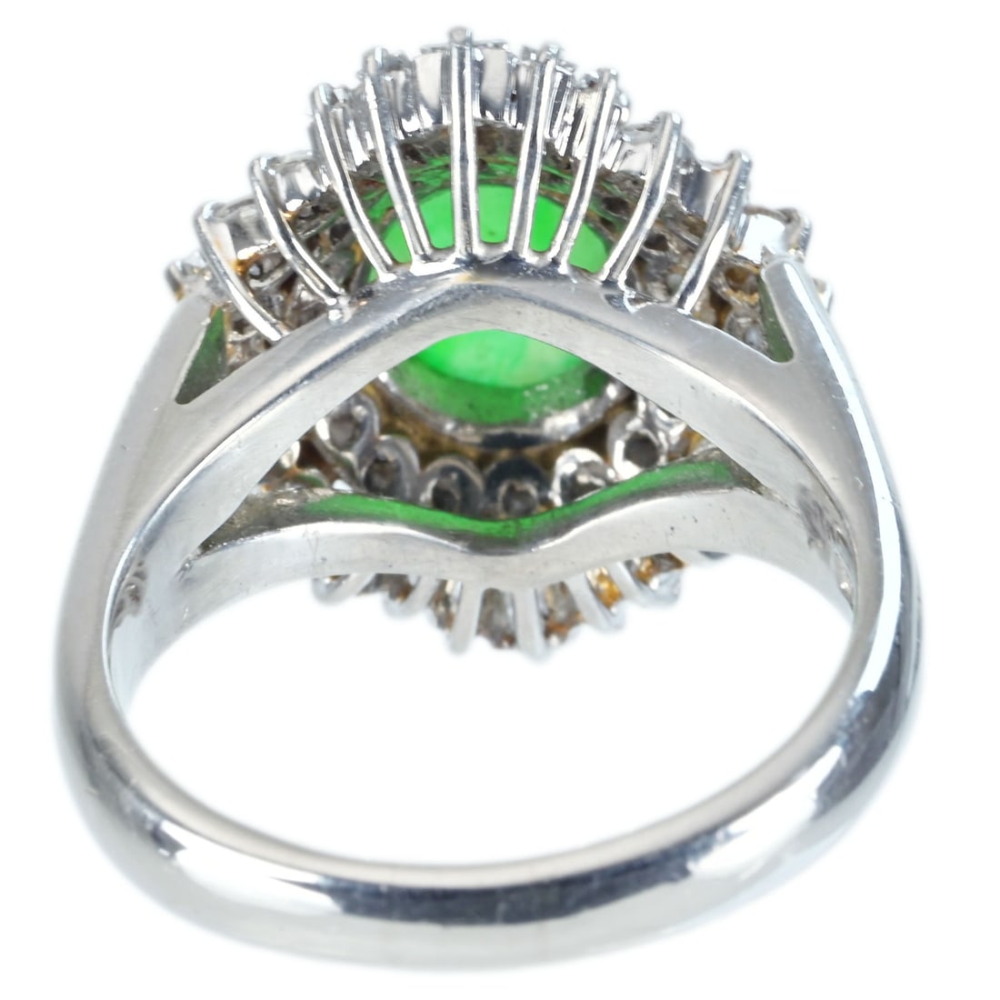 PT900 JADEITE RING - 4