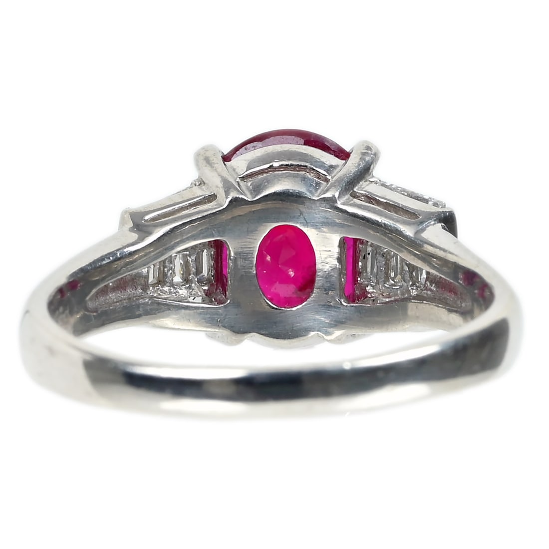 Pt900 Ruby Ring - 4