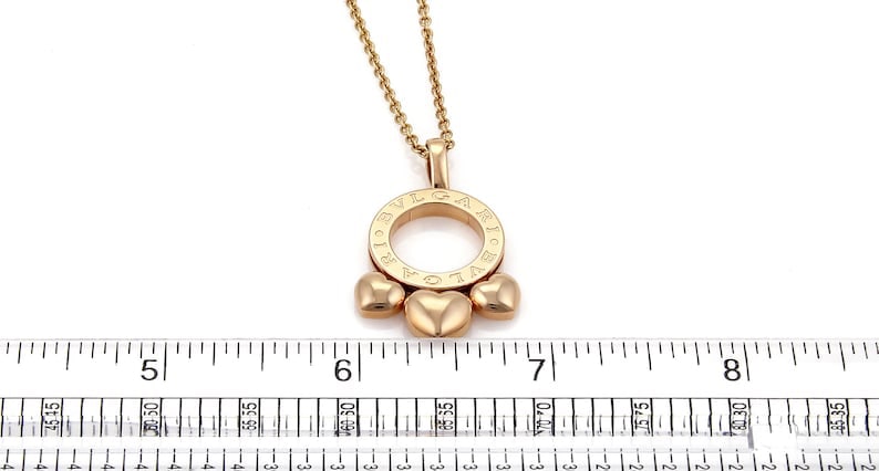 BVLGARI BULAGRI Allegra Heart Necklace K18 Rose Gold: Type: Necklace Material:K18 Model No.: N/A Sizs:N/A Signed By:BVLGARI