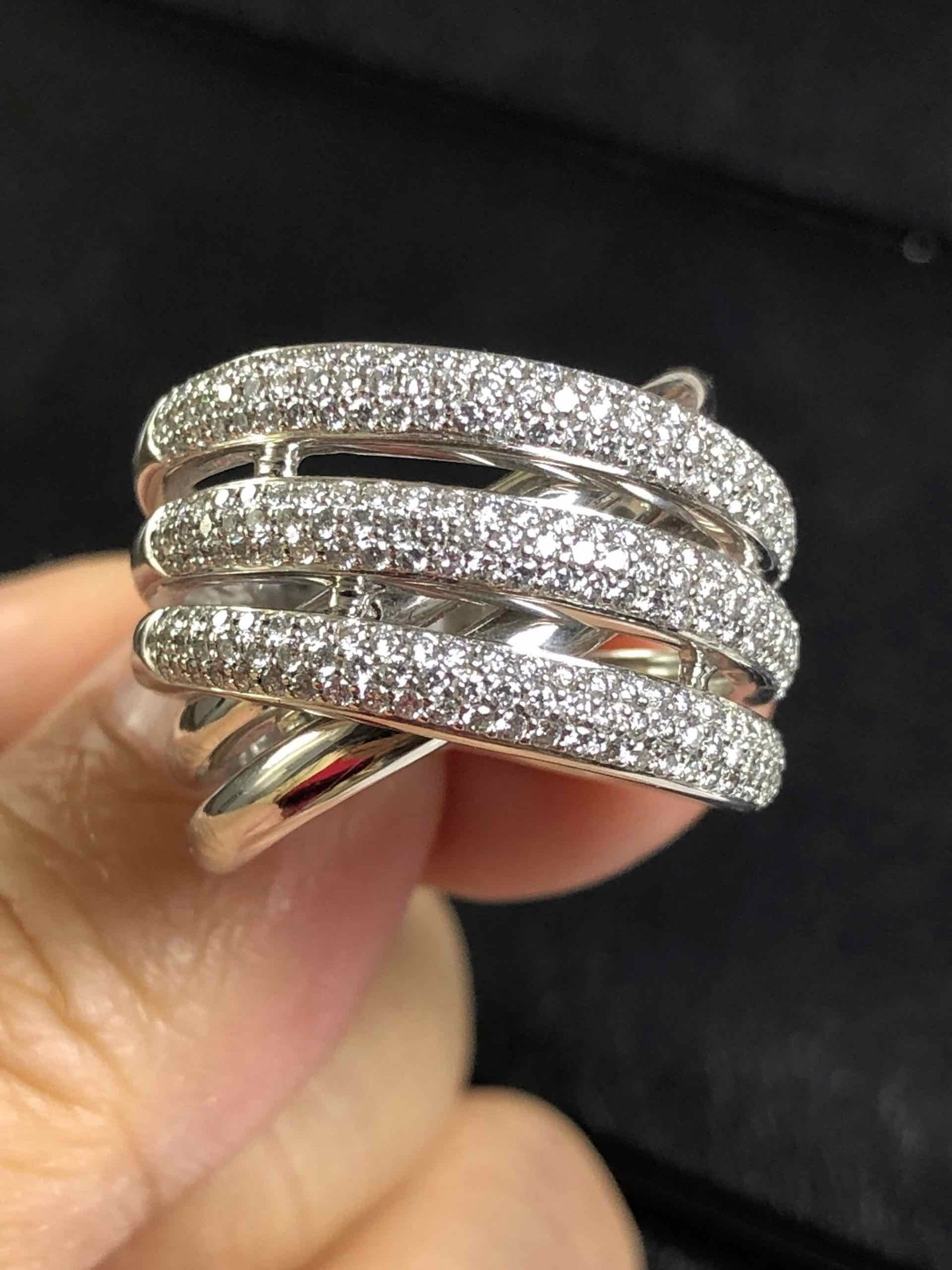K18 Diamond Ring: Type: Ring Metal:18K White Gold Diamond:1.2ct Size:7.5(US) Signed By: N/A