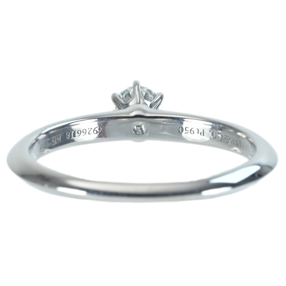 T Co Pt950 Diamond Ring - 4