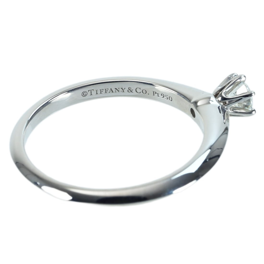 T Co Pt950 Diamond Ring - 5