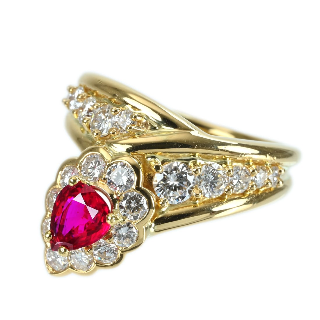 K18YG GRAFF RUBY RING - 3
