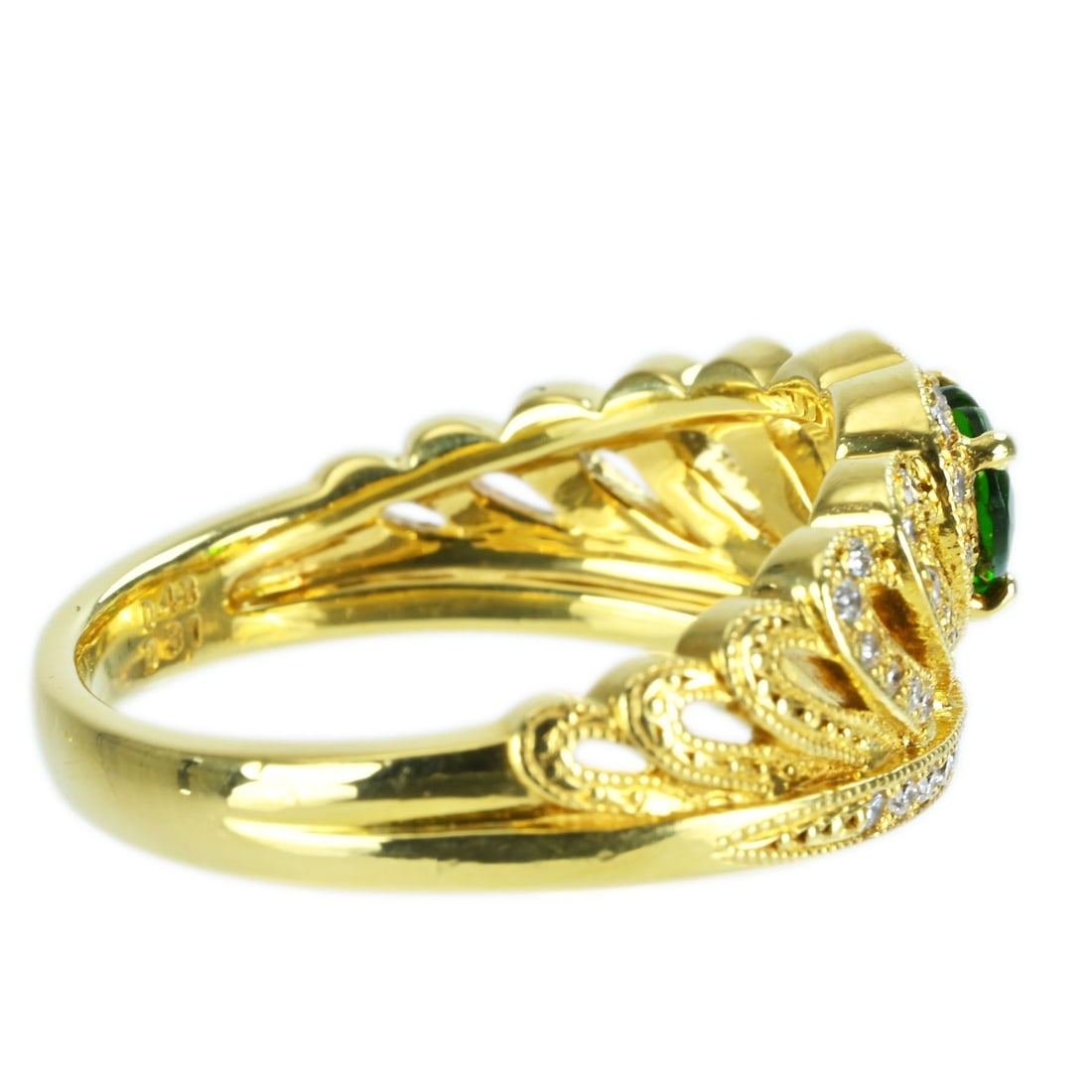 K18YG GARNET RING - 3