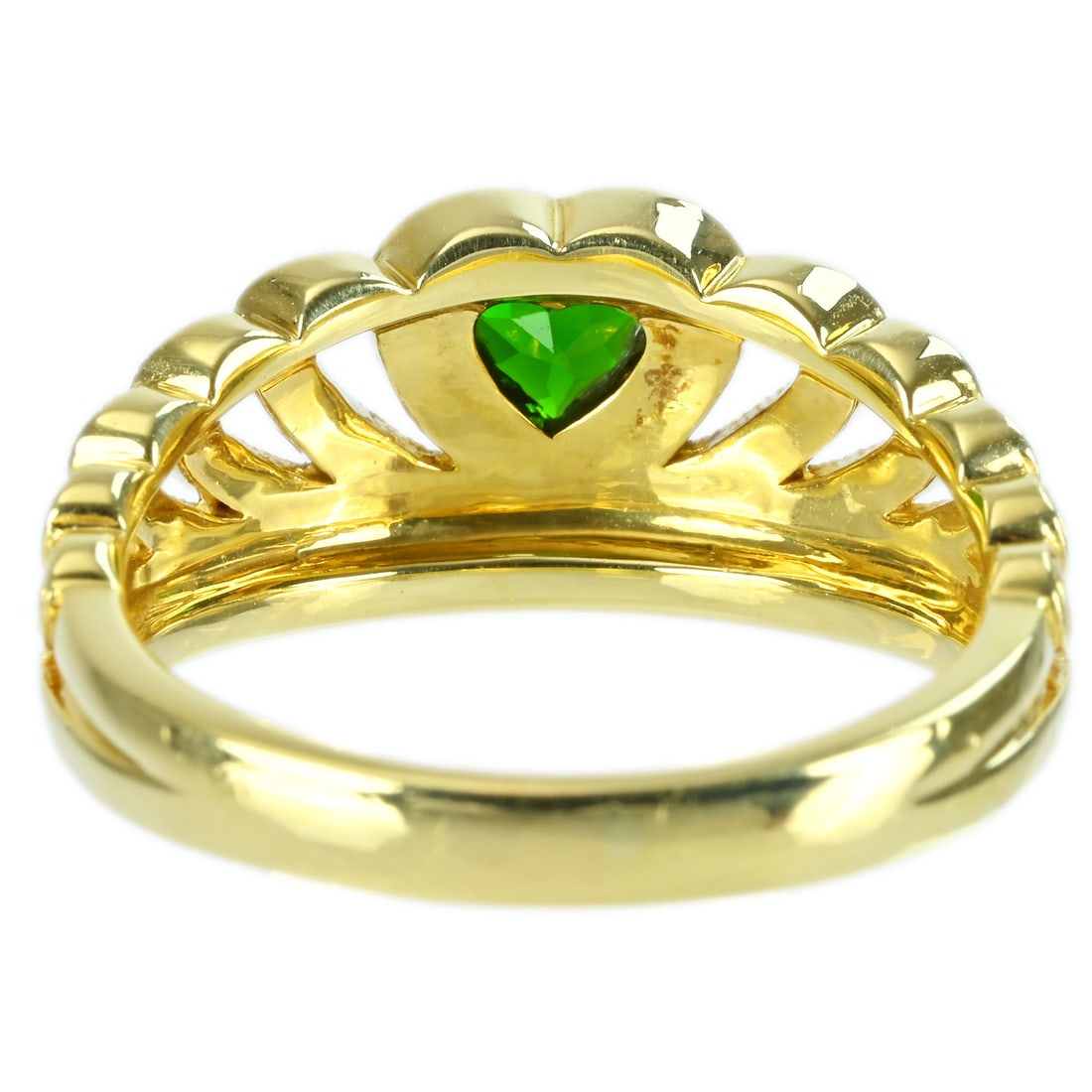 K18YG GARNET RING - 4