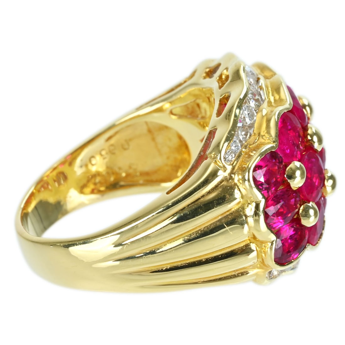 K18YG RUBY RING - 3