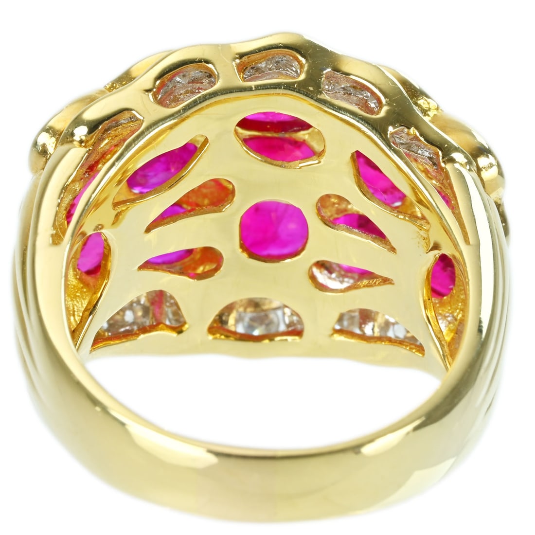 K18YG RUBY RING - 4