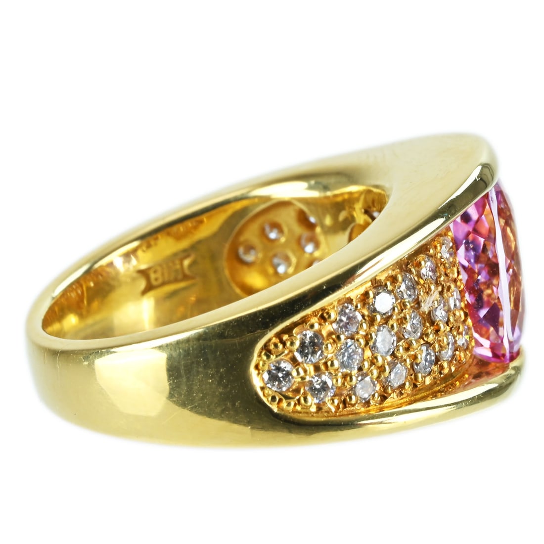 K18YG KUNZITE RING - 3