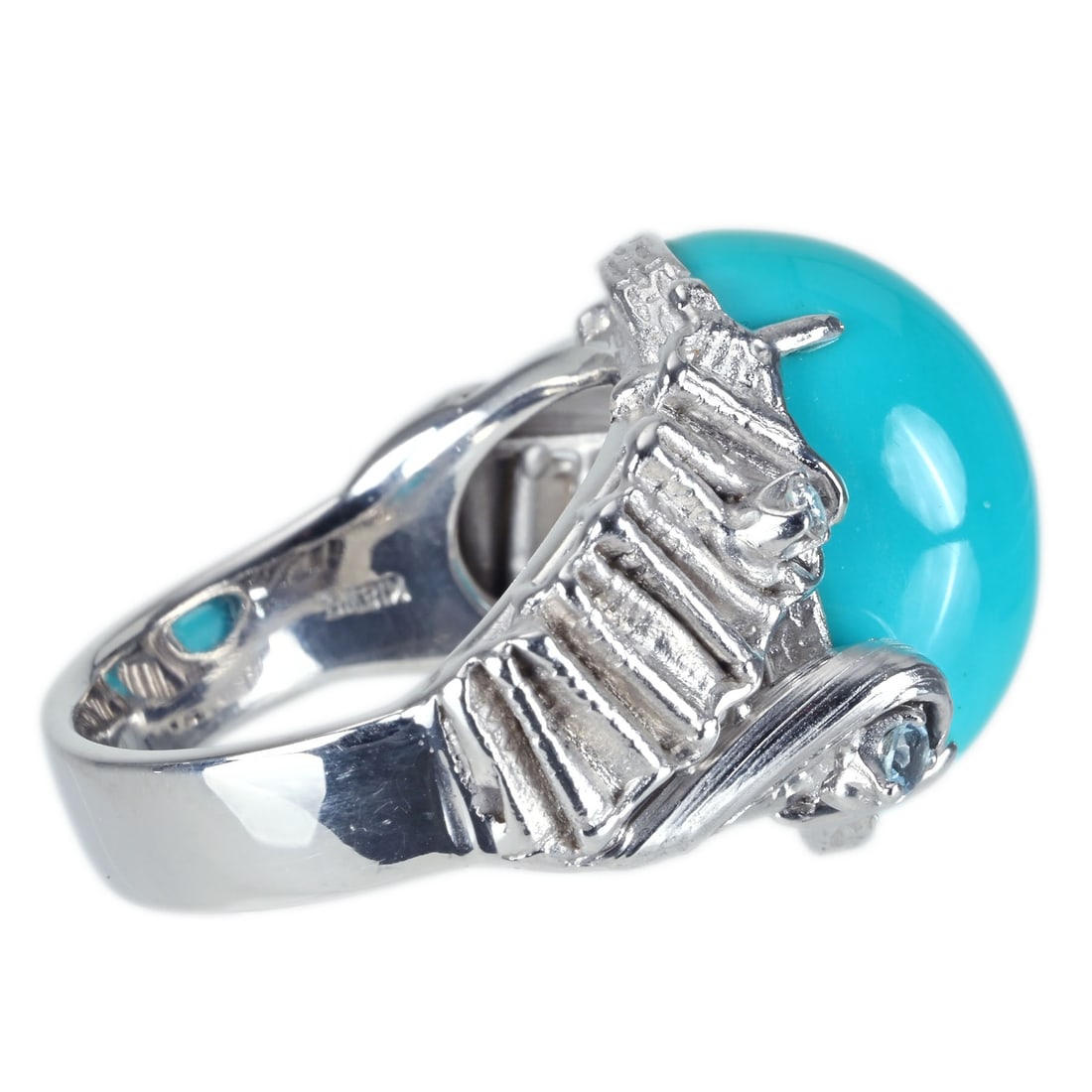 K18WG TURQUOISE RING - 3