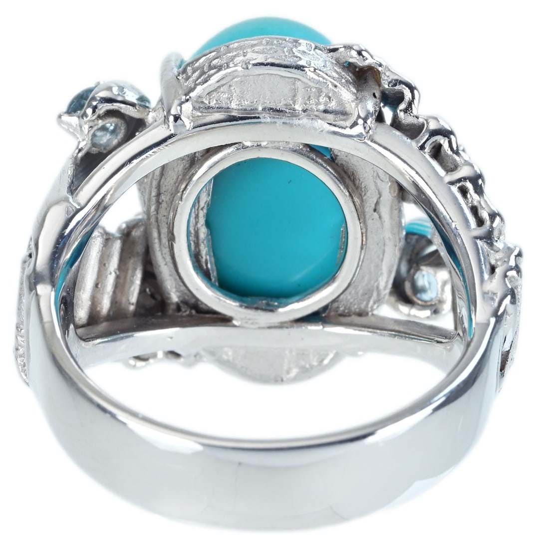 K18WG TURQUOISE RING - 4