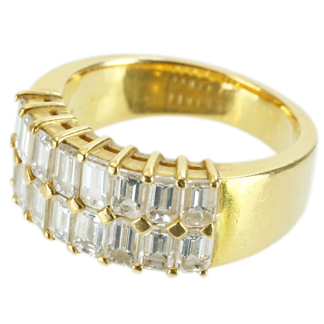 K18YG DIAMOND RING - 2
