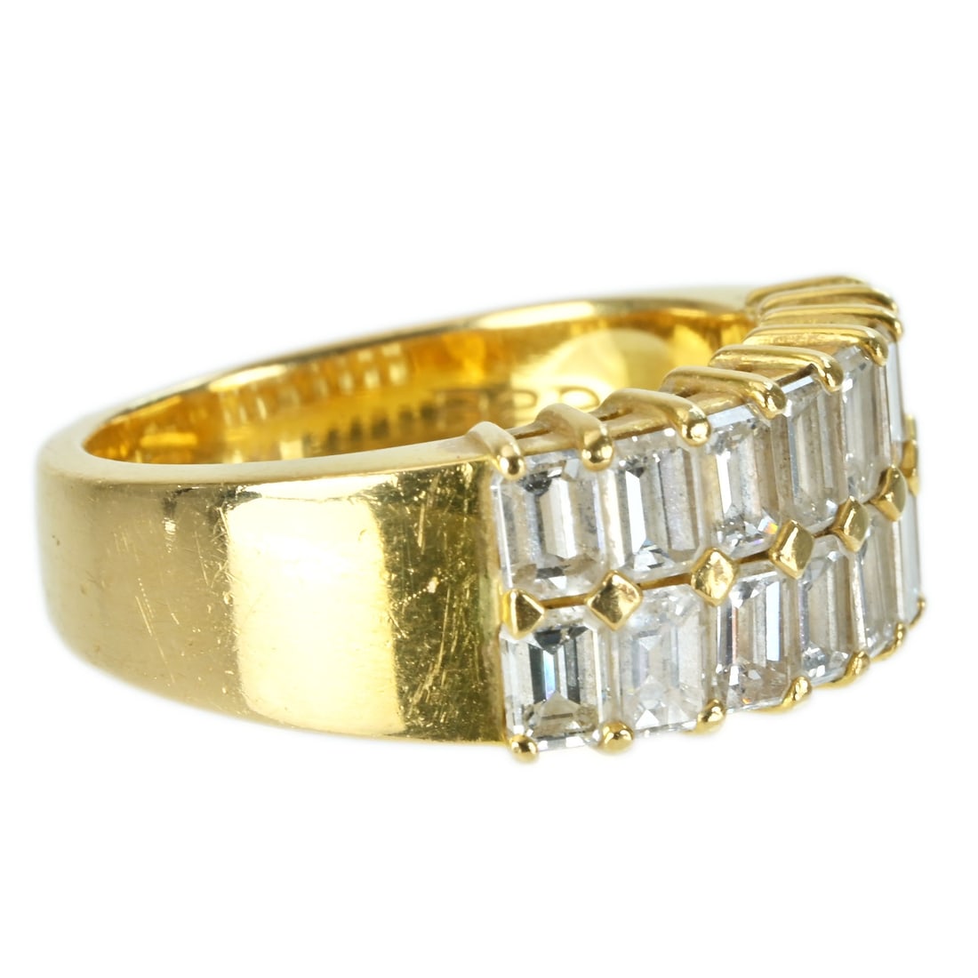 K18YG DIAMOND RING - 3
