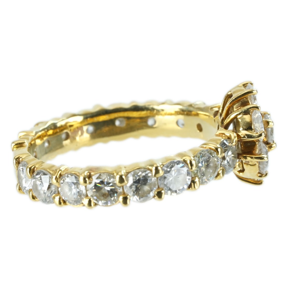 K18YG DIAMOND RING - 3