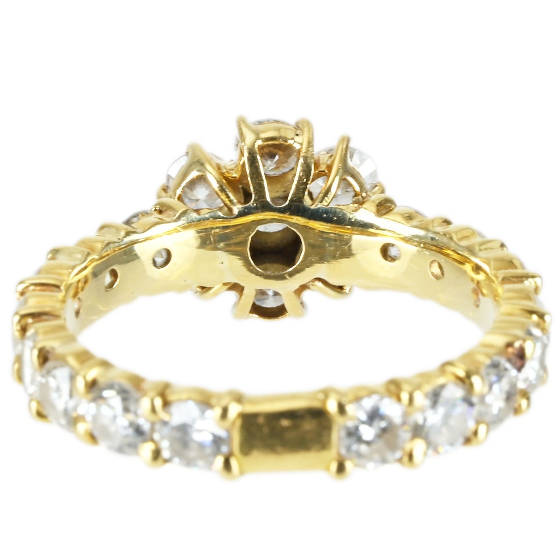 K18YG DIAMOND RING - 4