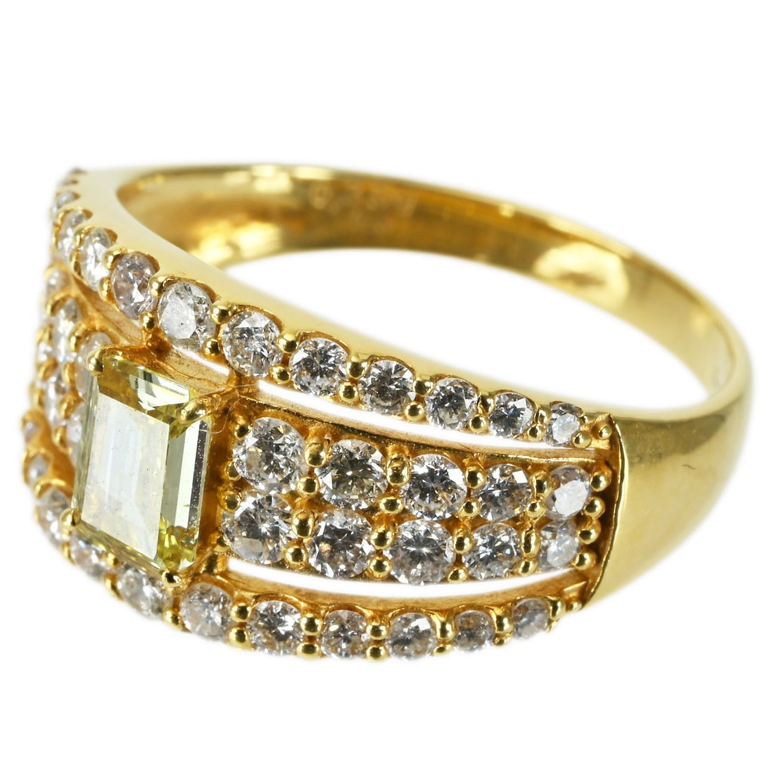 K18YG DIAMOND RING - 2