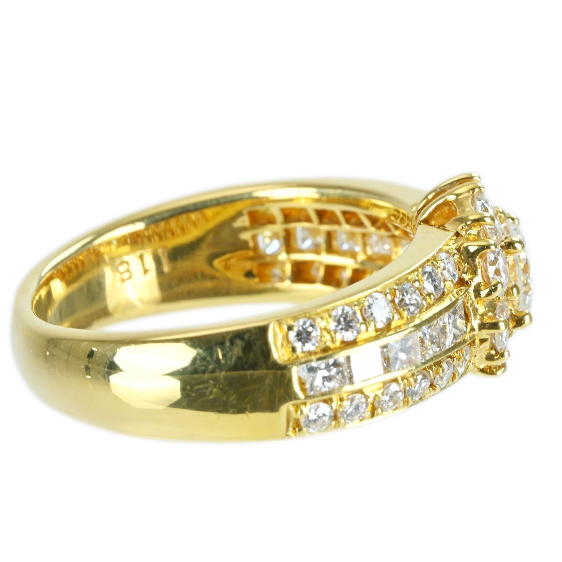 K18YG DIAMOND RING - 3