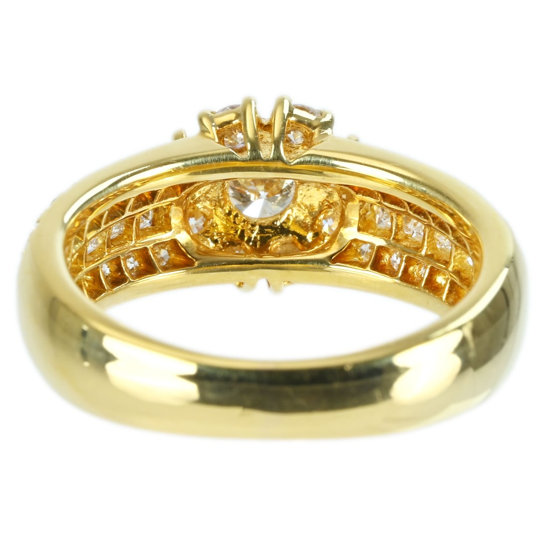 K18YG DIAMOND RING - 4
