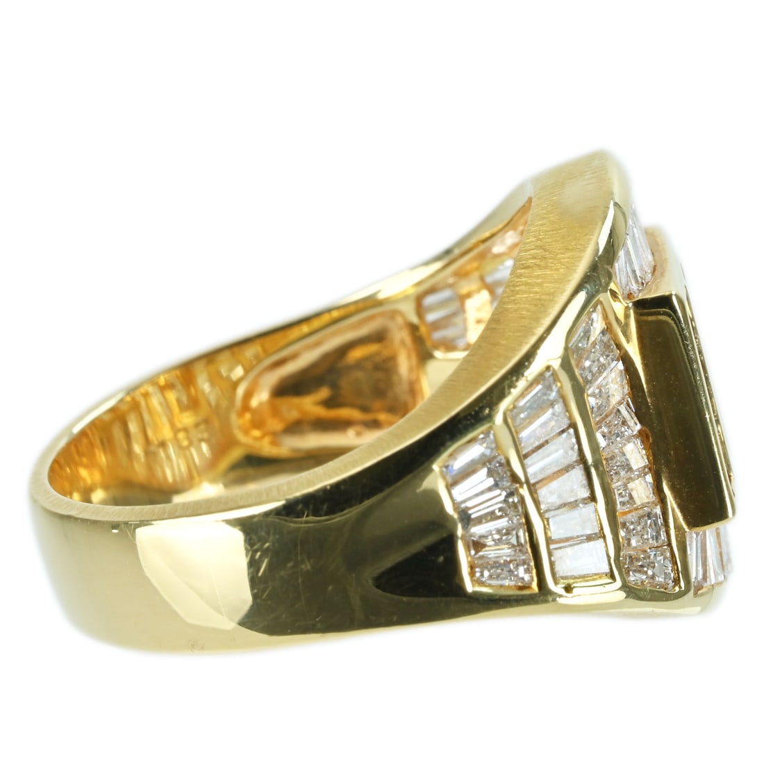 K18YG DIAMOND RING - 2