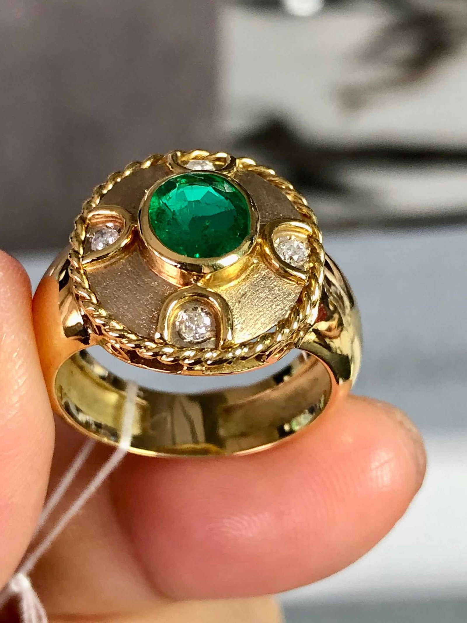 K18YG EMERALD Ring - 5