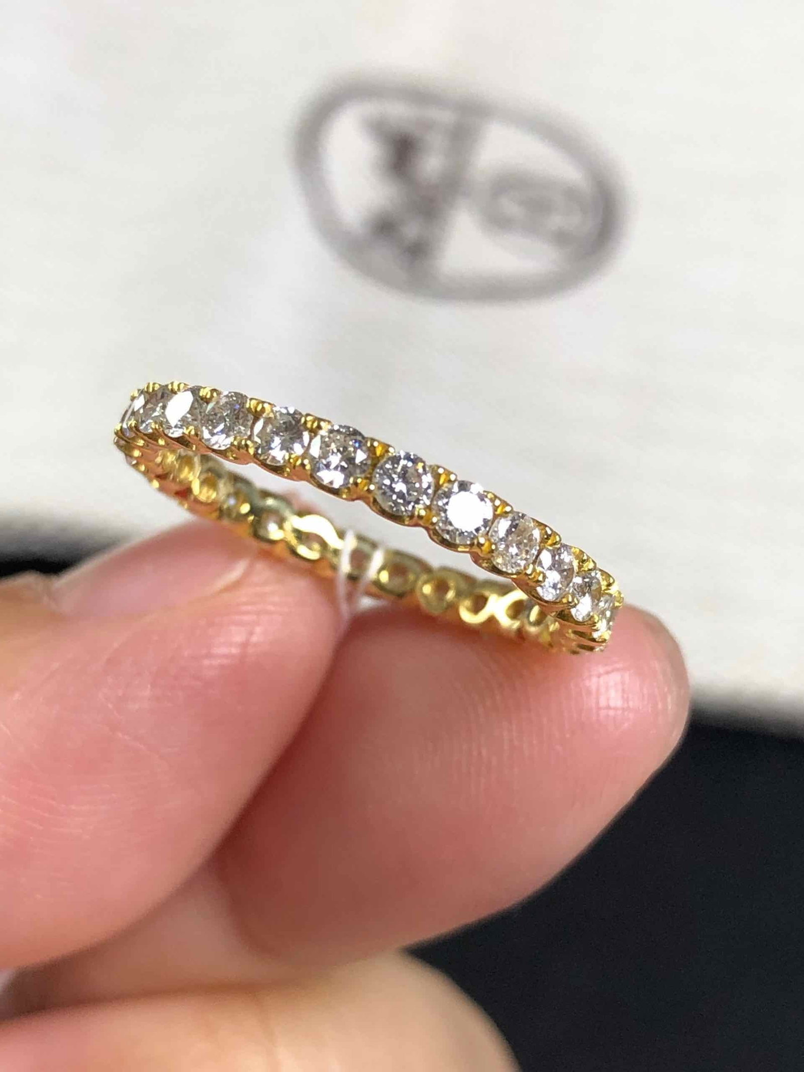 K18 DIAMOND RING - 3