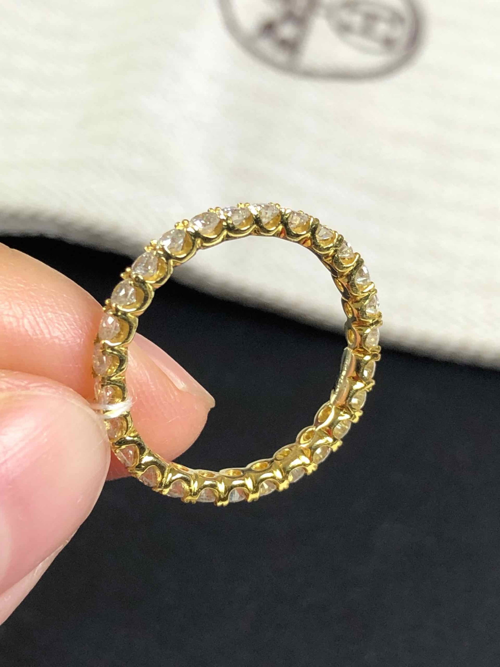 K18 DIAMOND RING - 4
