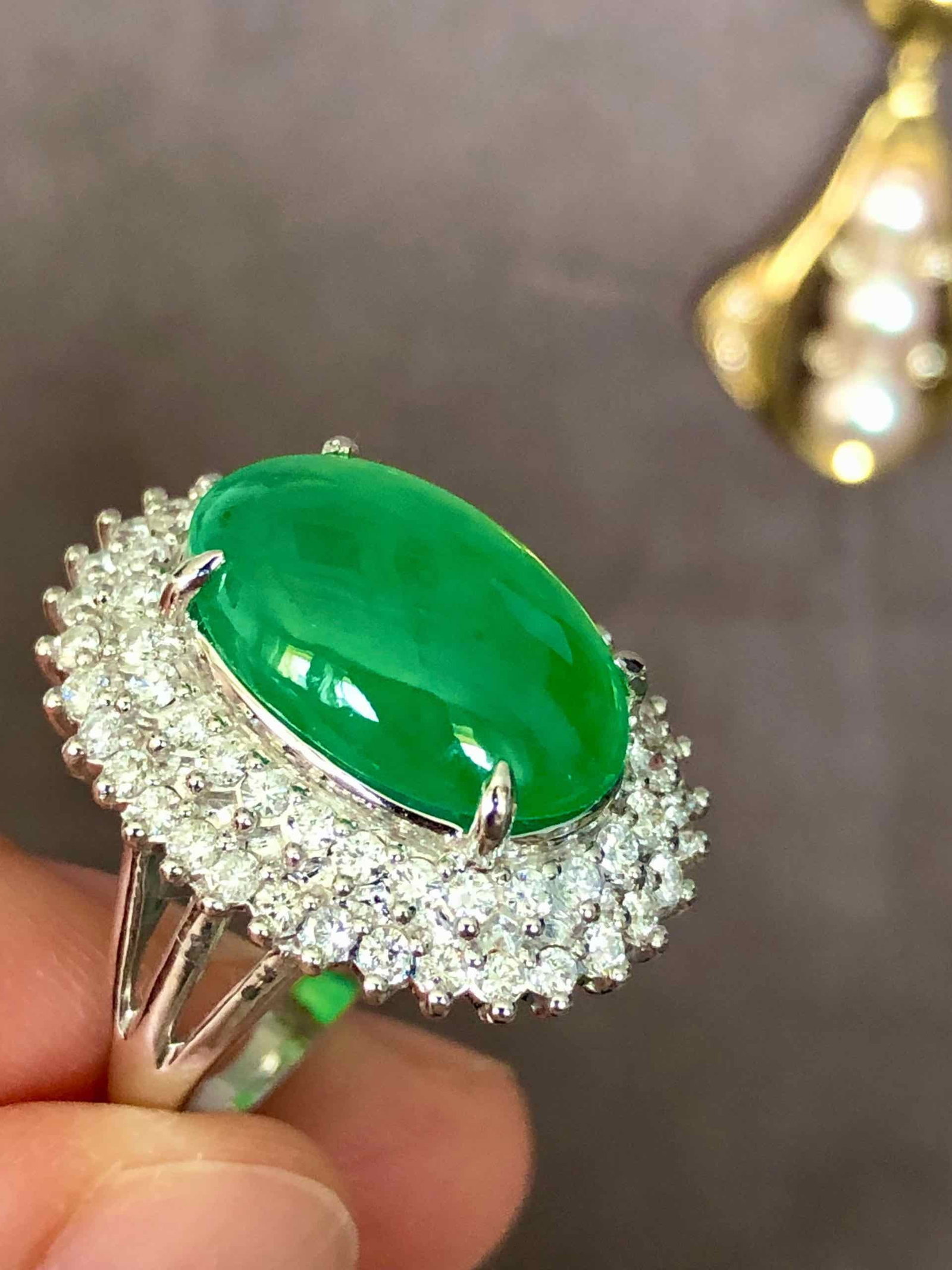 K18 JADEITE RING - 4